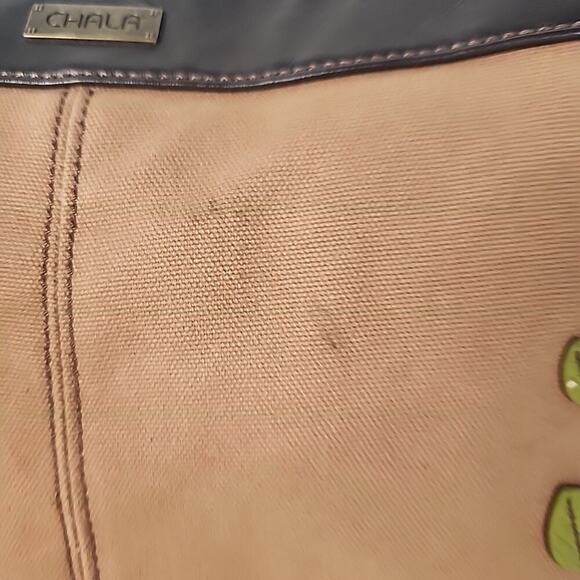 CHALA Crossbody Purse Hobo Handbag Funky Boho Momcore Canvas Fox Charm - Picture 7 of 16